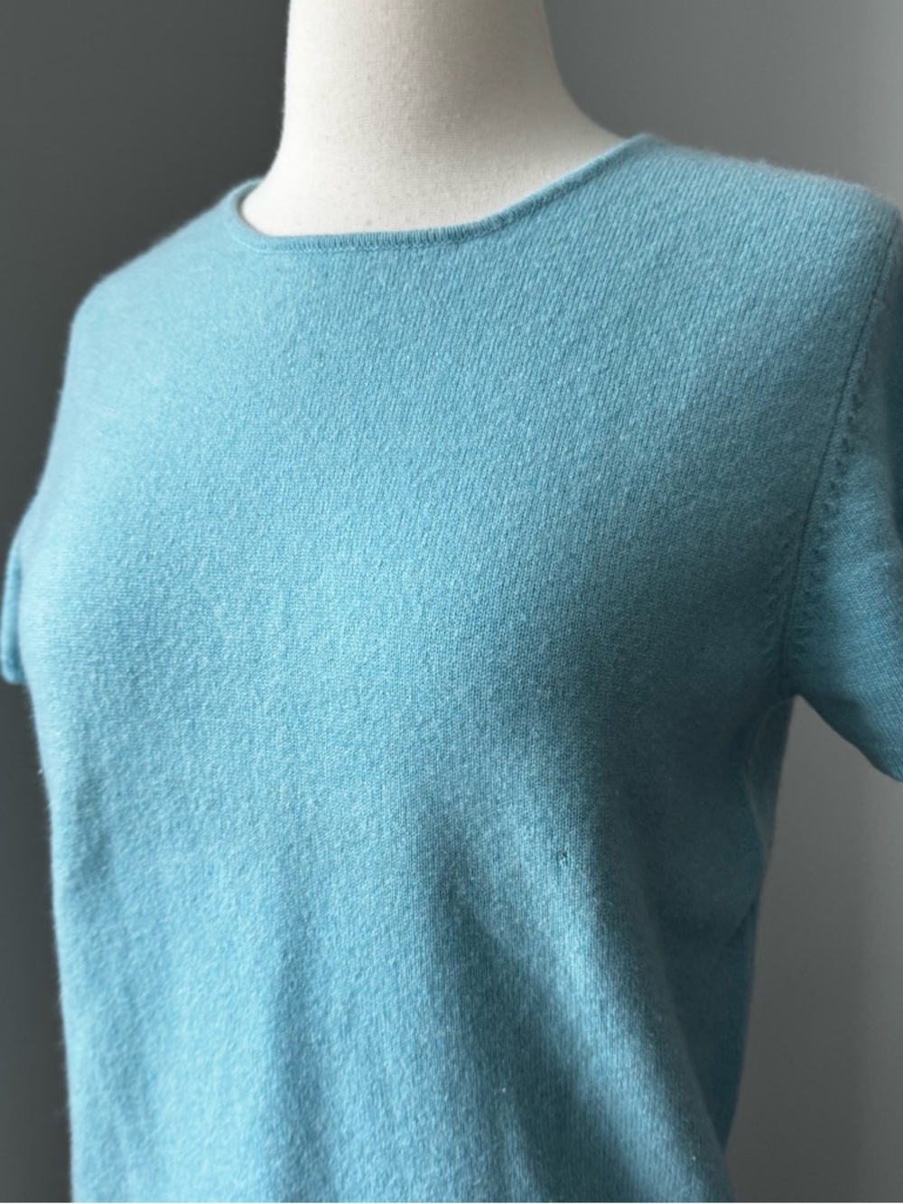 Lands' End Light Blue Knit Top